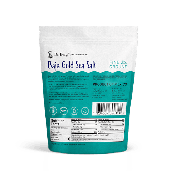 Dr. Berg Baja gold sea salt information